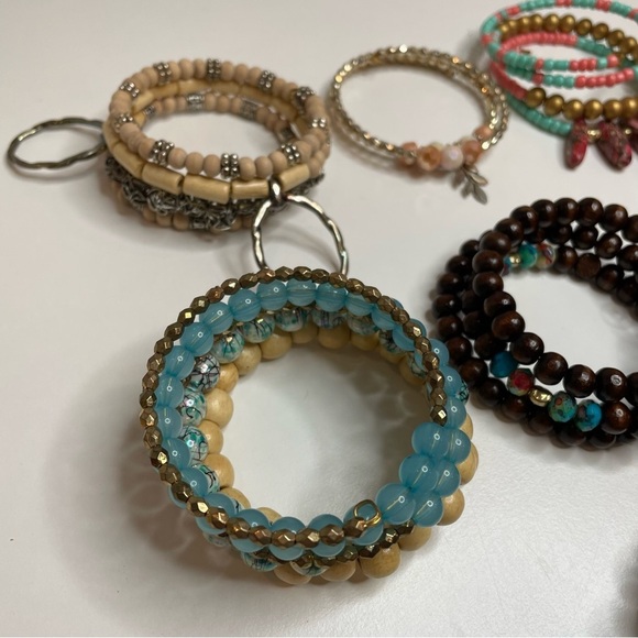Designs by Katie Leigh Wrap Bangle Bracelets Set of 10 New Without Tags Boutique - Picture 2 of 7